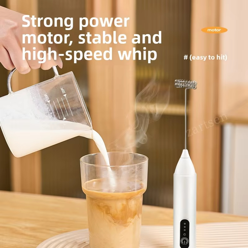 Dry Food Snacks - Handgehaltener elektrischer Milch- und Kaffeemixer, Eiermixer,