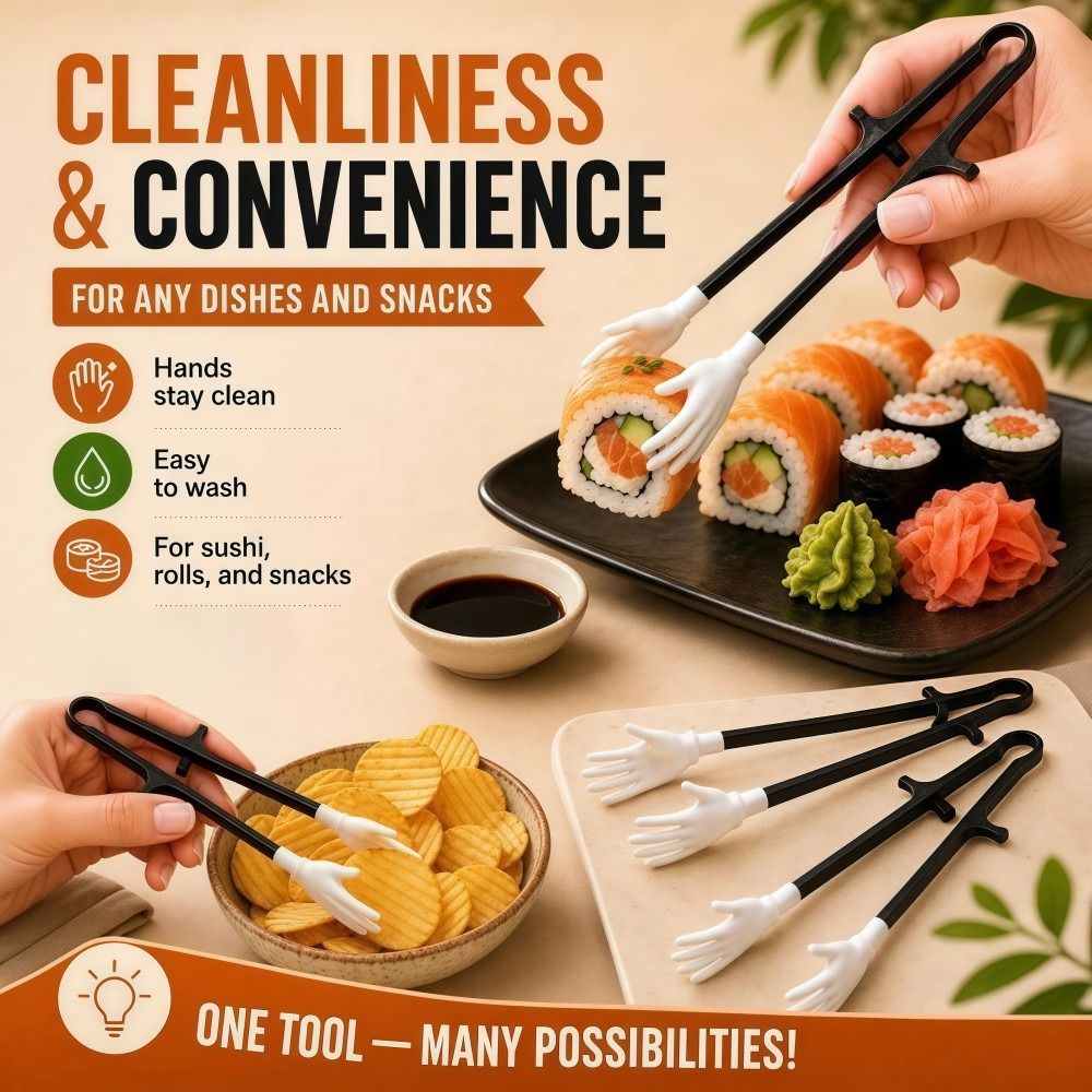 Food Snacks Game - Kreative Wiederverwendbare Finger-Snack-Zangen aus PLA in