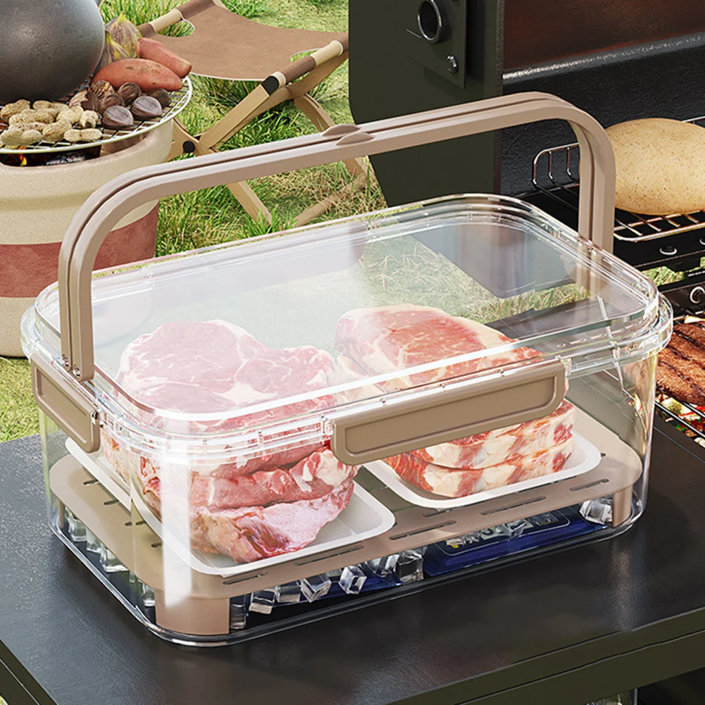Food Xxl - Tragbarer Lebensmittelaufbewahrungsbehälter, großes Fassungsvermögen, luftdichte Frischbox