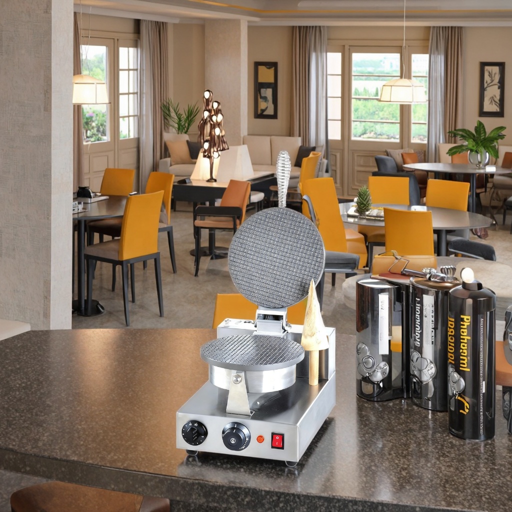 Food Snacks Easy To Make - # Kommerzielle 220V Elektrische Edelstahl-Waffelmaschine mit
