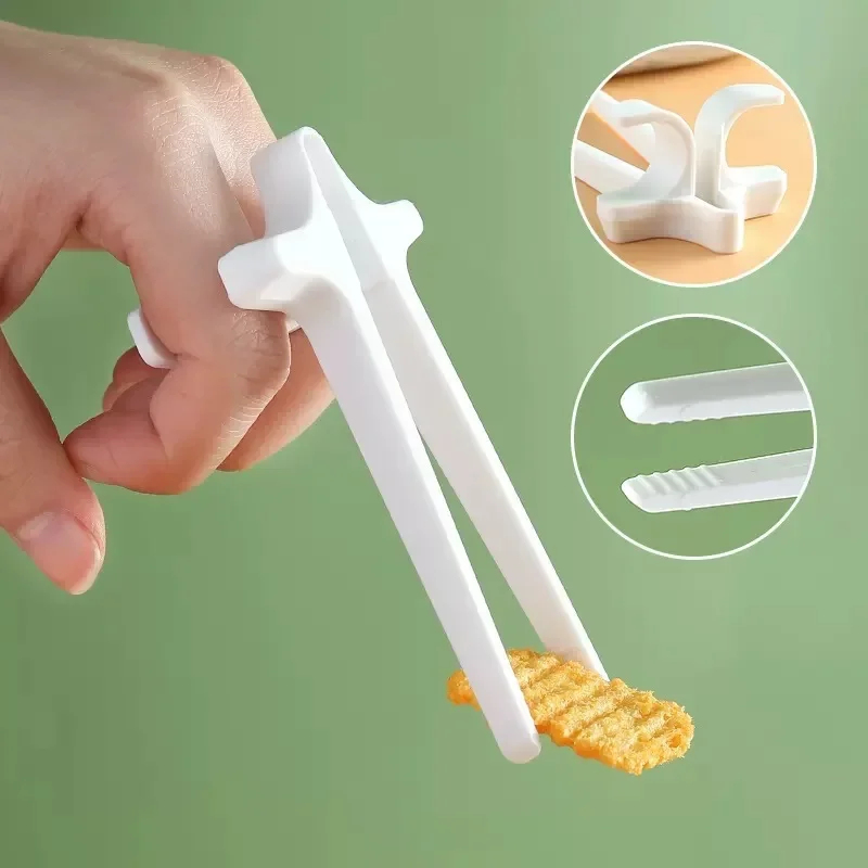 Food Snacks Game - 1/2/3/4 Stück schmutzfreie Essbestecke: Spielzeugstäbchen, Löffel