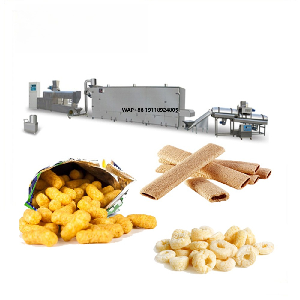 Food Snacks Easy To Make - Automatische Edelstahl-Snack-Extrudiermaschine für gepuffte Lebensmittel –