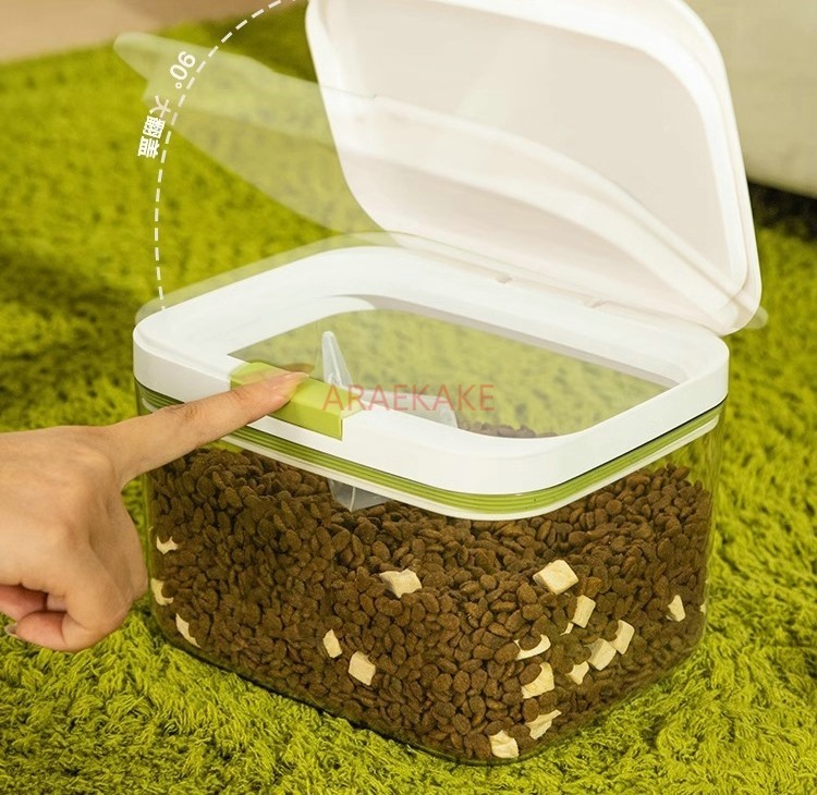 Dry Food Snacks - Aufbewahrungseimer für Katzenfutter, versiegelter Eimer für