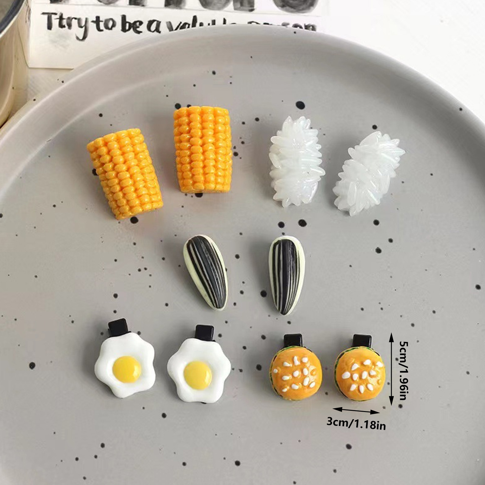 Mini-Lebensmittel-Haarspangen- – Food Snacks For Party Bewertung und Preis