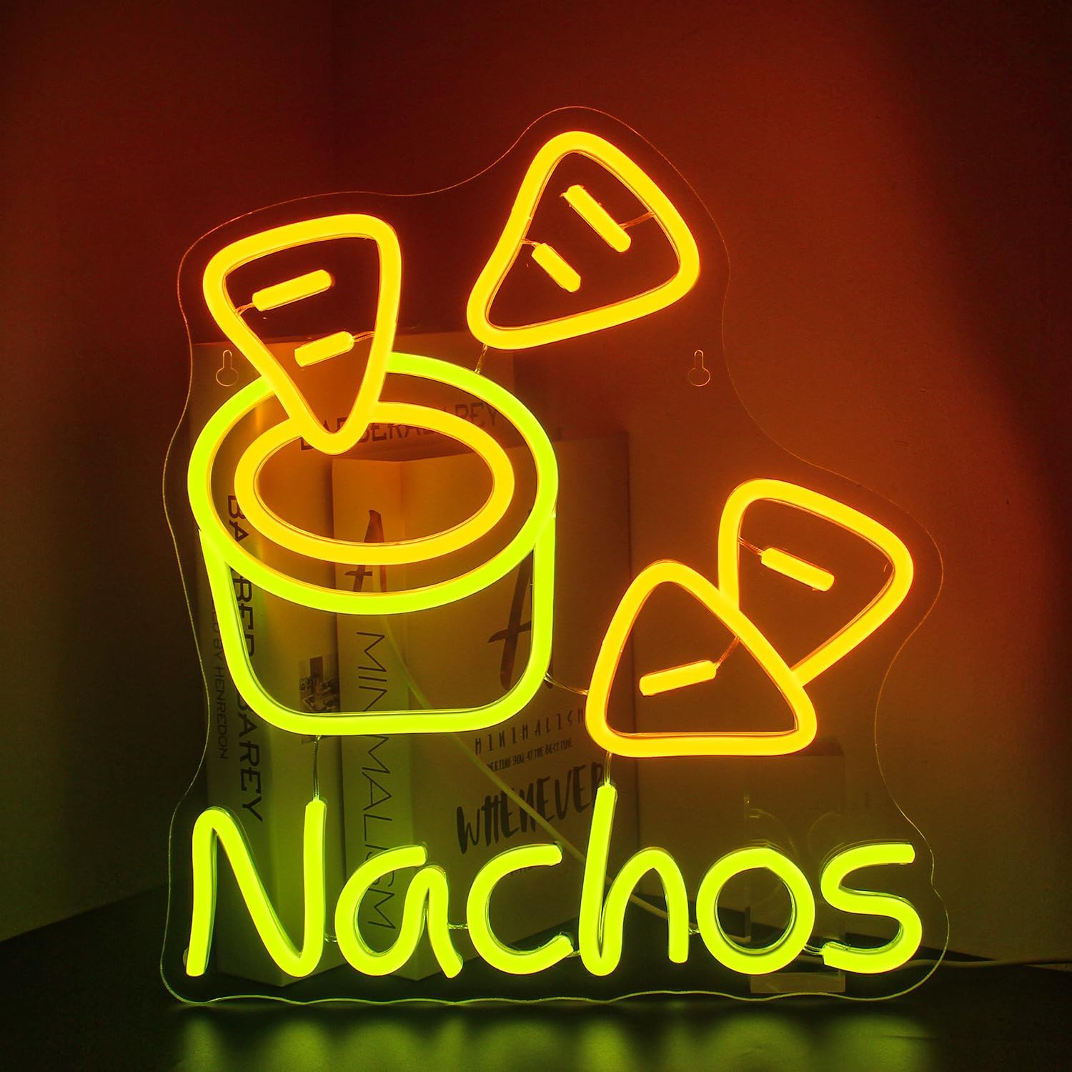 Nachos Gelbes Neonschild LED D – Food Snacks Game Bewertung und Preis