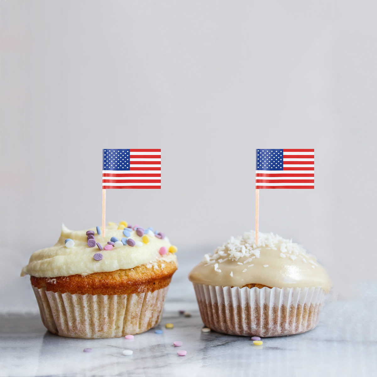 100 Stück Amerika-Flaggen-Stic – Food Snacks For Party Bewertung und Preis