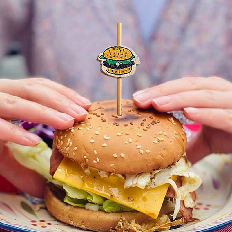 100 Stück Hamburger-Deko-Bambu – Food Snacks For Party Bewertung und Preis