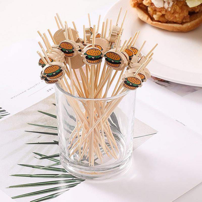 100 Stück Hamburger-Deko-Bambu – Food Snacks For Party Bewertung und Preis