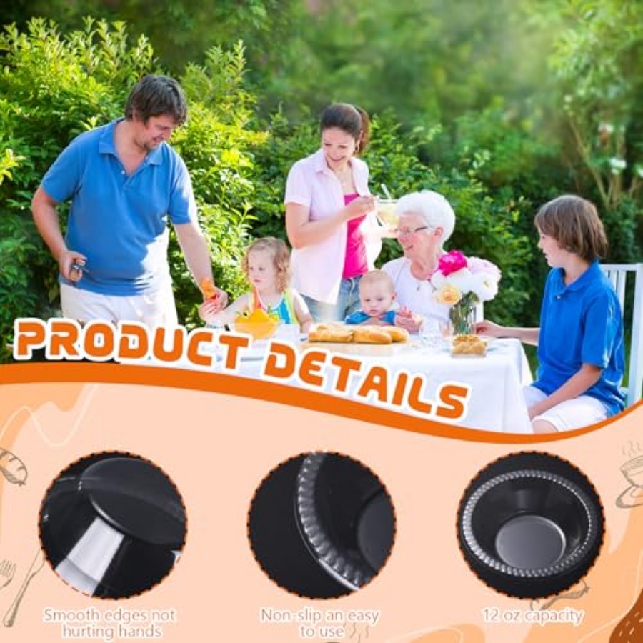 30er-Pack 12 oz Einweg-Plastik – Food Snacks For Party Bewertung und Preis