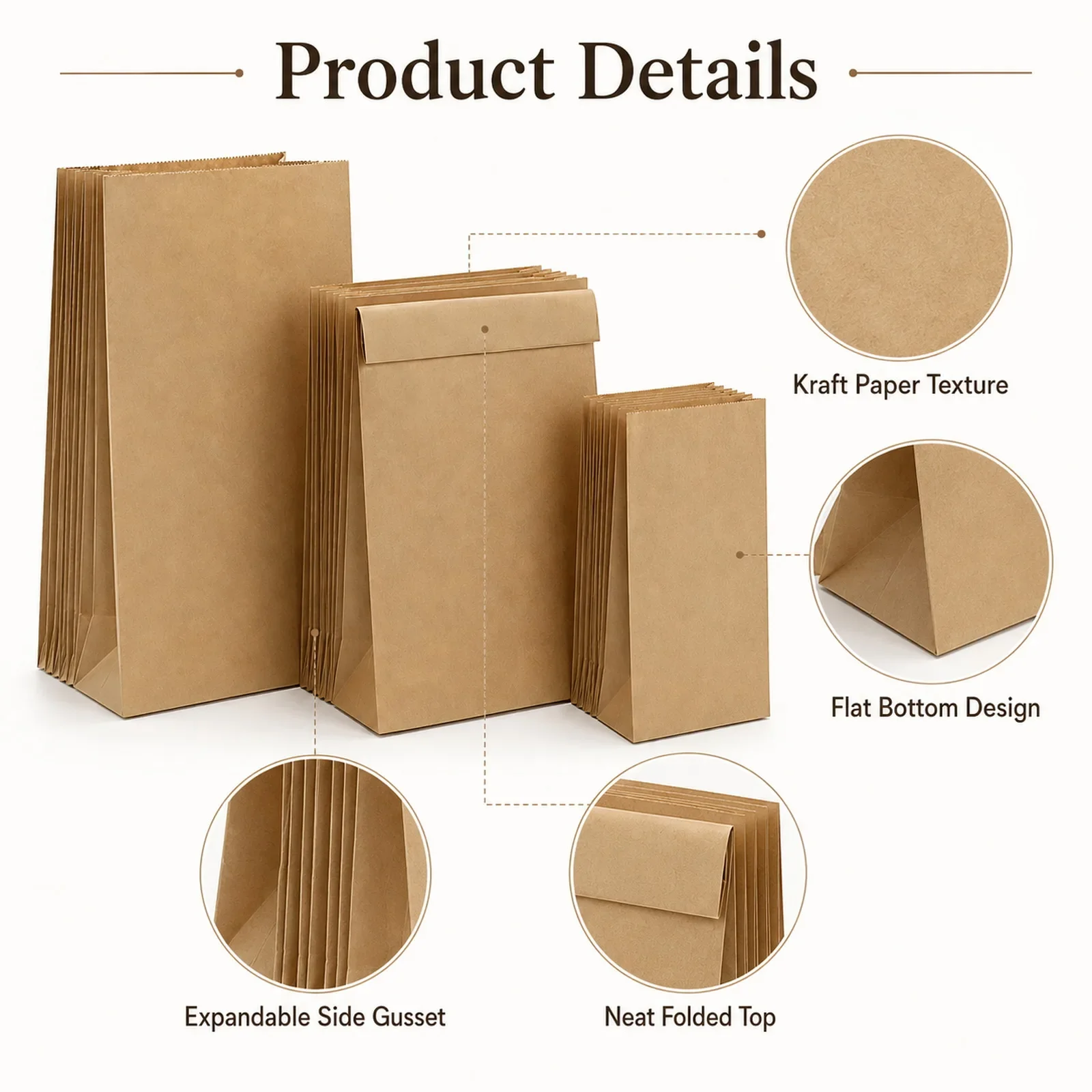 10-30 Stück Kleine Braune Kraf – Food Snacks For Party Bewertung und Preis